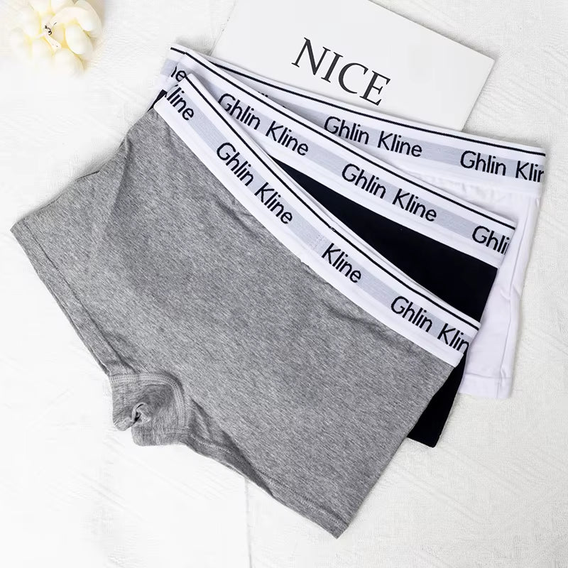 S-XL Unisex Boxer Underwear Women Couple Sports Shorts Cotton Yoga Panty for Female Underpants