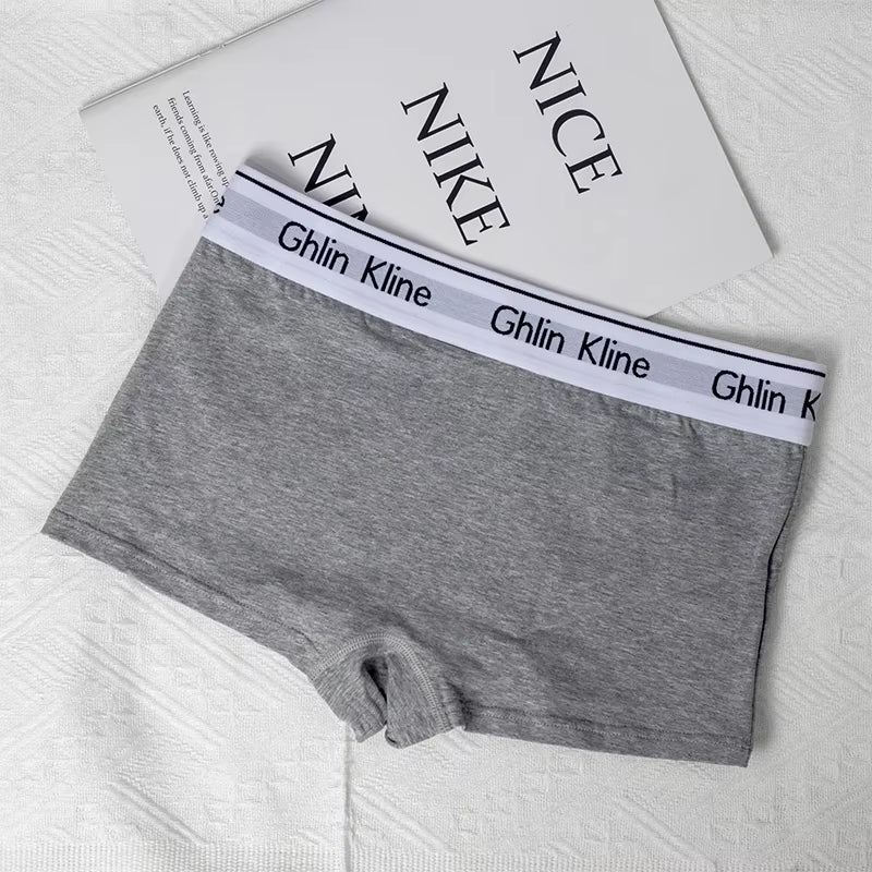 S-XL Unisex Boxer Underwear Women Couple Sports Shorts Cotton Yoga Panty for Female Underpants