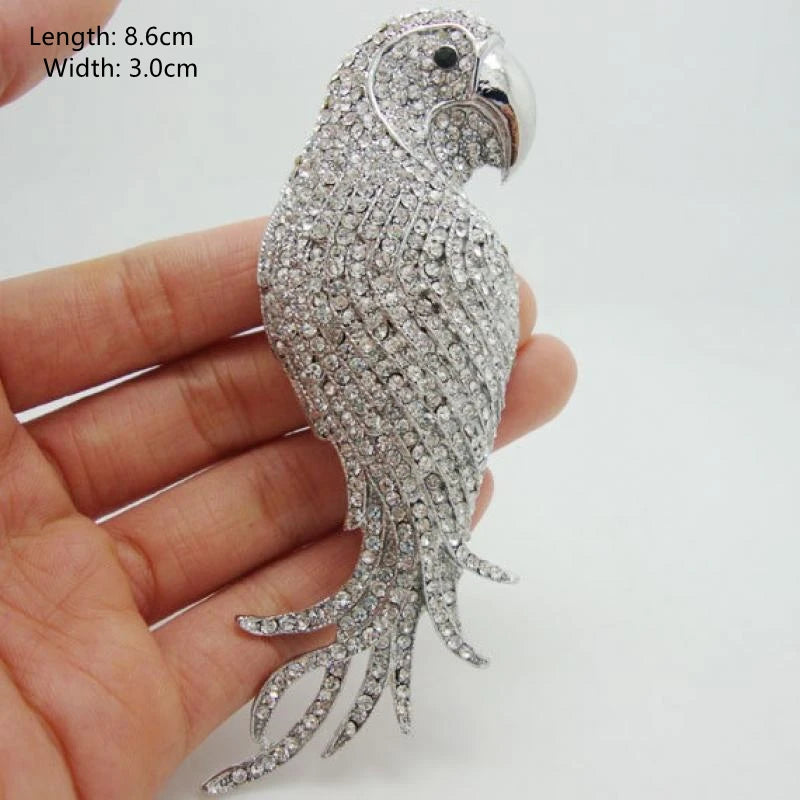Rhinestones Peacock Brooches for Women\'S Luxury Clothing Accessories Elegant Banquet Wedding Jewelry Female Pin