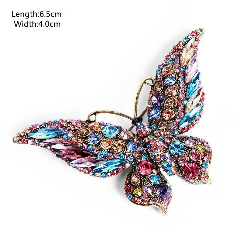 Rhinestones Peacock Brooches for Women\'S Luxury Clothing Accessories Elegant Banquet Wedding Jewelry Female Pin