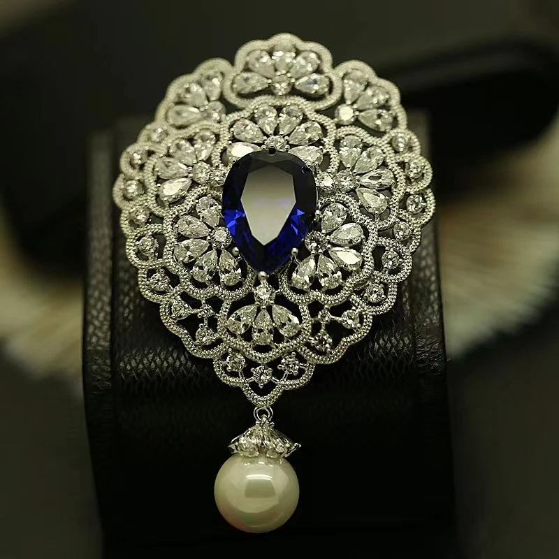 Rhinestones Peacock Brooches for Women\'S Luxury Clothing Accessories Elegant Banquet Wedding Jewelry Female Pin