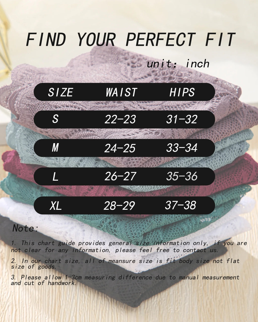 6 Pack Lace Underwear for Women Soft Briefs Embroidery Floral Panties S-XL