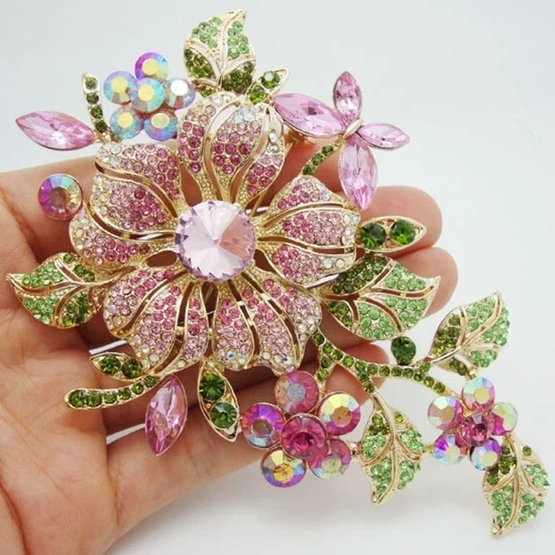 Rhinestones Peacock Brooches for Women\'S Luxury Clothing Accessories Elegant Banquet Wedding Jewelry Female Pin